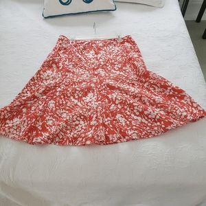 Talbots fit and flare midi skirt